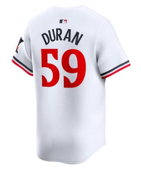 Nike Adult Jersey Men's Jhoan Duran Minnesota Twins Nike White Home Limited Player Jersey