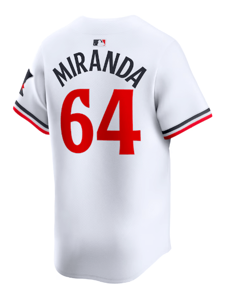 Nike Adult Jersey Men's Jose Miranda Minnesota Twins Nike White Home Limited Player Jersey