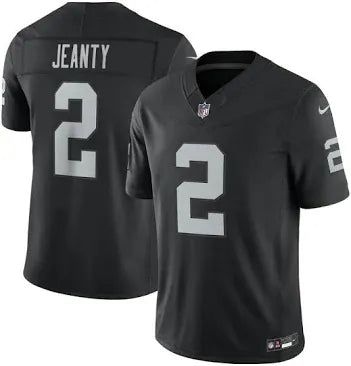 Nike Adult Jersey Men's Las Vegas Raiders Ashton Jeanty Nike Black Team Vapor F.U.S.E. Stitched Limited Jersey