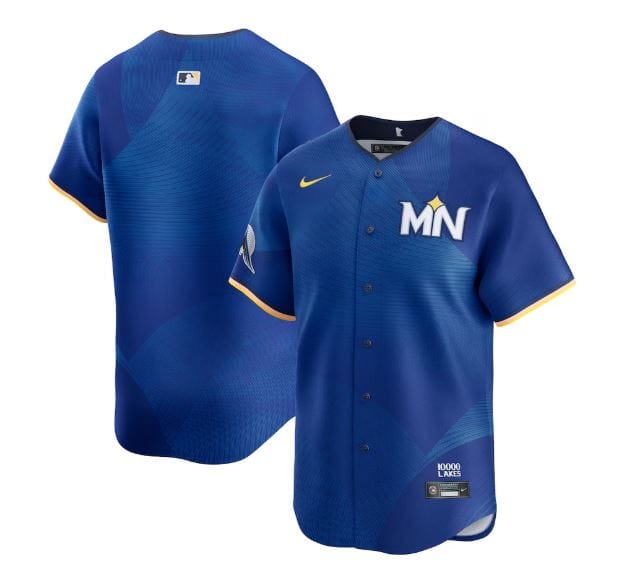 Nike Adult Jersey Men's Minnesota Twins Nike 2024 City Connect Blue Limited Blank Jersey