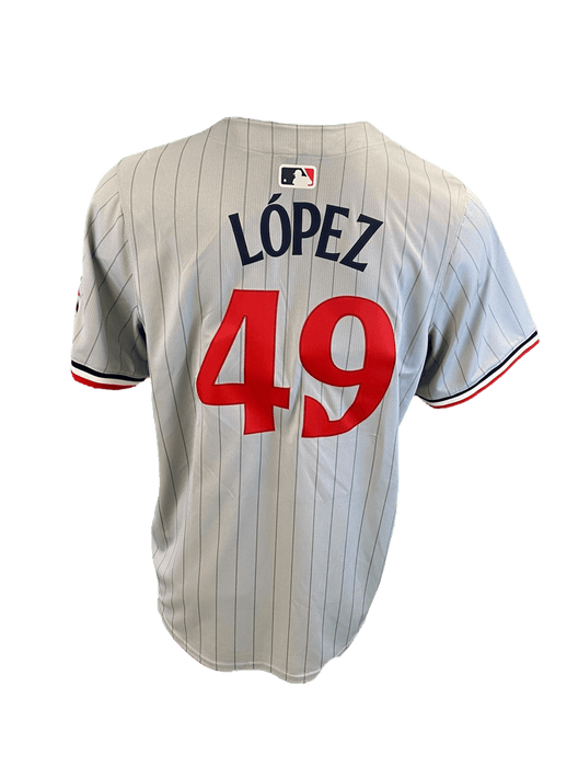 Nike Adult Jersey Men's Pablo Lopez Minnesota Twins Nike Gray Away Limited Player Jersey