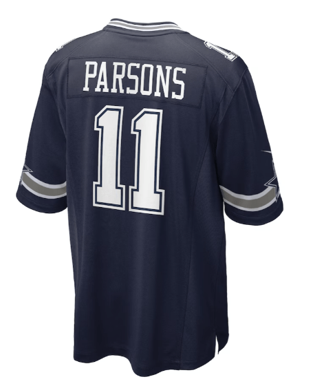 Nike Adult Jersey Micah Parsons Dallas Cowboys Nike Navy Game Jersey - Men's