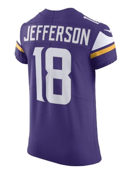UNSIGNED CUSTOM Sewn Stitched Justin Jefferson Purple Jersey - M, L, XL,  2XL