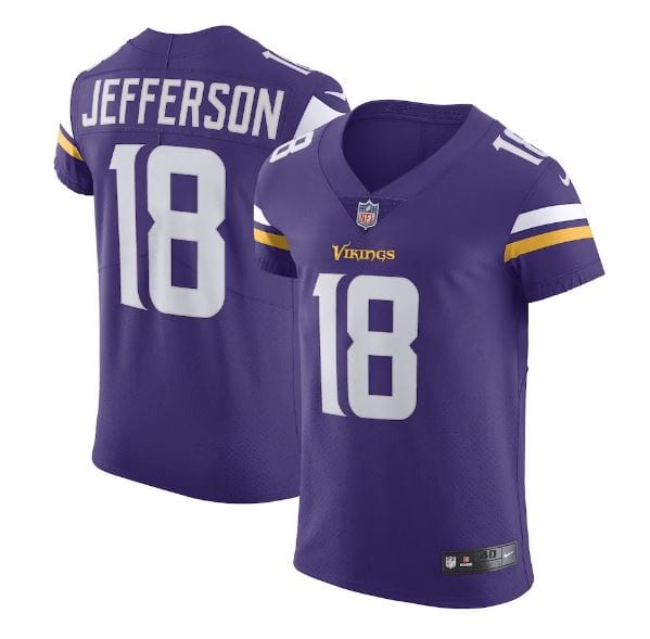Men's Nike Justin Jefferson Purple Minnesota Vikings Vapor Elite Jersey
