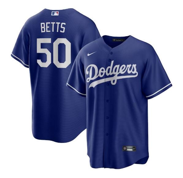 Nike Men's Los Angeles Dodgers Mookie Betts Royal Alternate Replica Player Name Jersey