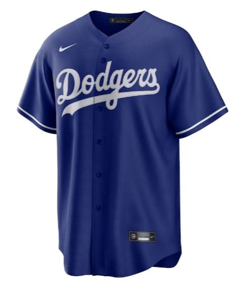 Los Angeles Dodgers Throwback Mens Short Sleeve Shirt (Beige/Blue)