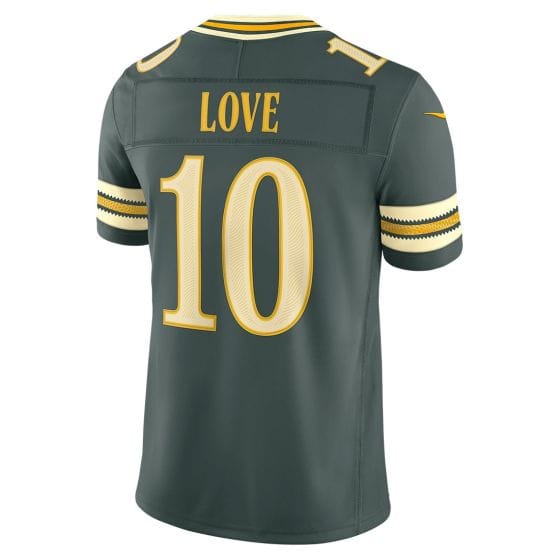 Nike Adult Jersey Nike NFL Jordan Love Green Bay Packers Rivalries Alt Jersey - Men's
