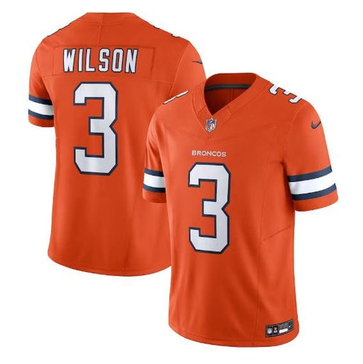 Nike Adult Jersey Russell Wilson Denver Broncos Nike Throwback Orange Vapor F.U.S.E. Limited Jersey