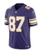 Nike Adult Jersey TJ Hockenson Minnesota Vikings Nike Purple Throwback Vapor F.U.S.E. Limited Jersey
