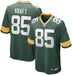 Nike Adult Jersey Tucker Kraft Green Bay Packers Nike Green Game Jersey - Men's