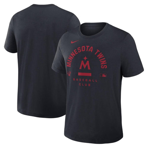 Nike Apparel MLB Adult Minnesota Twins Navy Nike 2026 Authentic Collection Early Work T-Shirt - Men's