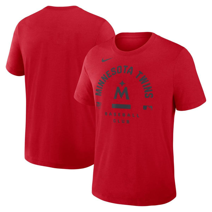 Nike Apparel MLB Adult Minnesota Twins Red Nike 2026 Authentic Collection Early Work T-Shirt - Men's