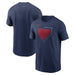 Nike Apparel MLB Boston Red Sox Navy Nike MLB Cotton Icon Home Plate Logo Short Sleeve T-Shirt - Men's