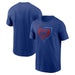 Chicago Cubs Blue Nike MLB Cotton Icon Home Plate Logo Short Sleeve T-Shirt - Men's