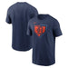 Detroit Tigers Navy Nike MLB Cotton Icon Home Plate Logo Short Sleeve T-Shirt - Men's