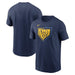 Milwaukee Brewers Navy Nike MLB Cotton Icon Home Plate Logo Short Sleeve T-Shirt - Men's