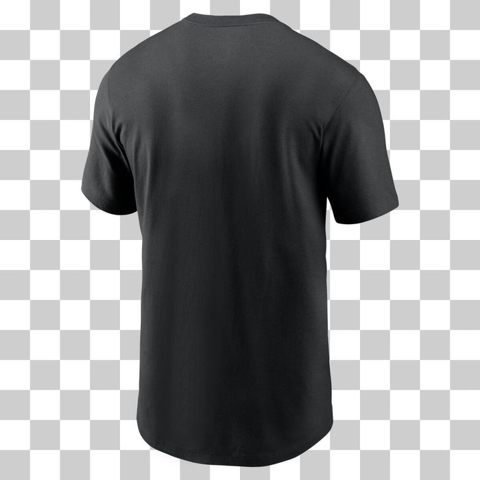 Nike Apparel MLB Minnesota Twins Black Nike MLB Cotton Fashion Hot Corner Overlap Logo Short Sleeve T-Shirt - Men's