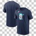 Nike Apparel MLB Minnesota Twins Navy Nike MLB Cotton 1965 Cooperstown State Logo Short Sleeve T-Shirt - Men's