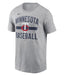 Adult Minnesota Twins Nike Gray MLB Arched Cotton T-Shirt - Men's