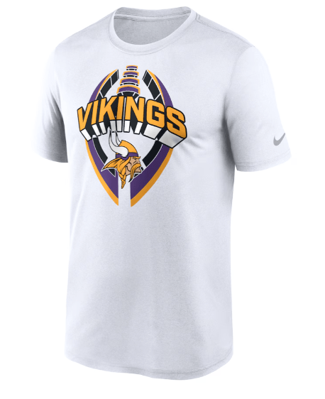 Nike Shirts Adult Minnesota Vikings Nike 2025 White Legend Icon T-Shirt - Men's