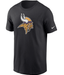 Nike Shirts Adult Minnesota Vikings Nike Black Essential Logo T-Shirt - Men's