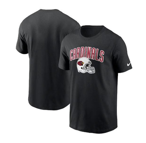 Arizona Cardinals Nike Black Team Essential Helmet T-Shirt - Men's