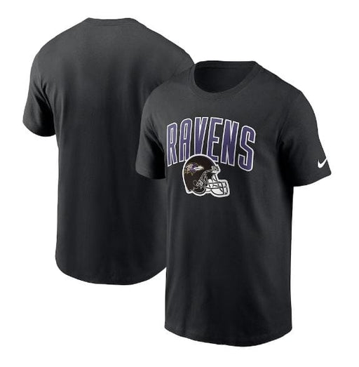 Nike Shirts Baltimore Ravens Nike Black Team Essential Helmet T-Shirt - Men's
