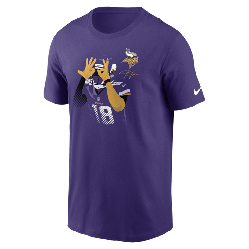 Men's Minnesota Vikings Justin Jefferson Nike Purple Player Graphic T-Shirt