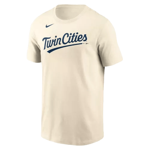 Nike Shirts Men's Royce Lewis Minnesota Twins Nike Cream Name & Number T-Shirt