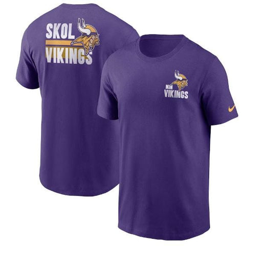 Nike Shirts Minnesota Vikings Nike Purple Blitz Team Essential Cotton T-Shirt