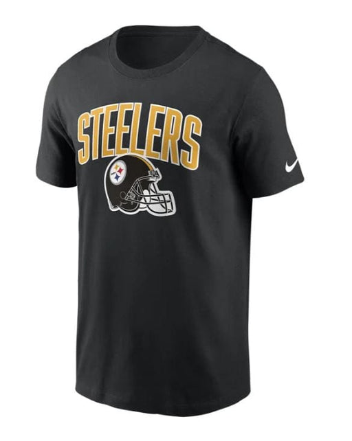 Pittsburgh Steelers Nike Black Team Essential Helmet T-Shirt - Men's