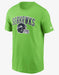 Nike Shirts Seattle Seahawks Nike Lime Green Team Essential Helmet T-Shirt - Men's