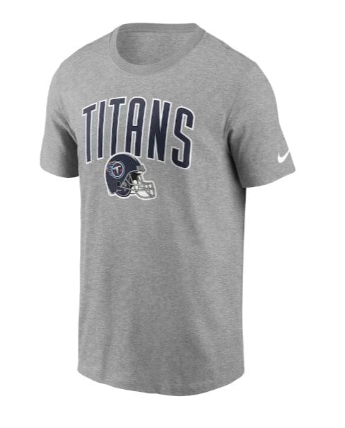 Tennessee Titans Nike Gray Team Essential Helmet T-Shirt - Men's