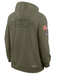 Nike Sweatshirts Adult Baltimore Ravens Nike Olive 2025 Salute to Service Sideline Hooded Sweatshirt - Men's