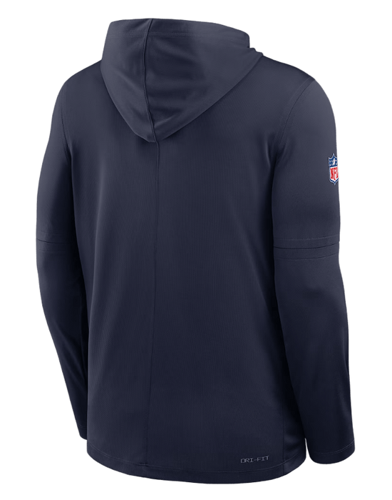 Nike Sweatshirts Adult Dallas Cowboys Nike Navy 2025 Sideline Lightweight Pullover Hooded Sweatshirt - Men's