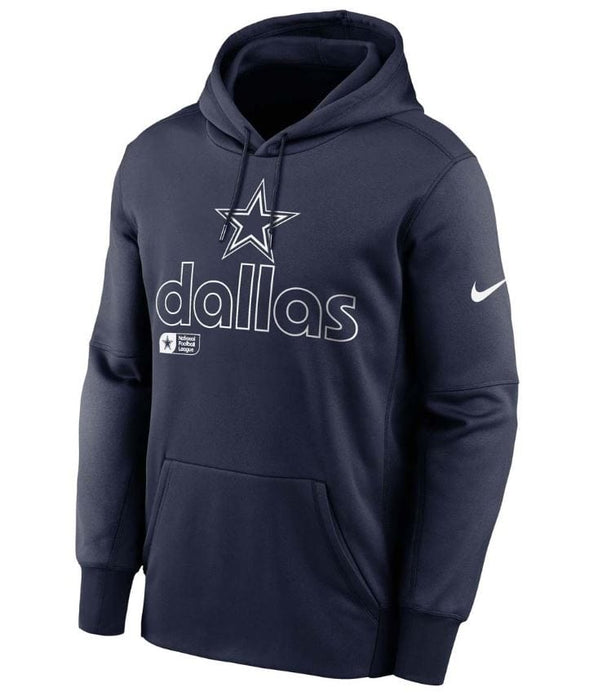 Nike Sweatshirts Adult Dallas Cowboys Nike Navy Therma Hooded Sweatshirt - Men's