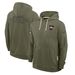 Nike Sweatshirts Adult Denver Broncos Nike Olive 2025 Salute to Service Sideline Hooded Sweatshirt - Men's