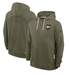 Nike Sweatshirts Adult Kansas City Chiefs Nike Olive 2025 Salute to Service Sideline Hooded Sweatshirt - Men's