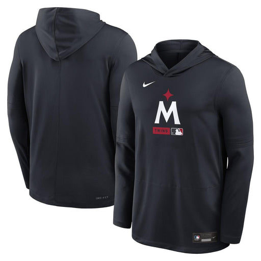 Nike Sweatshirts Adult Minnesota Twins Navy Nike 2026 Authentic Collection Lightweight Hoodie Top - Men's
