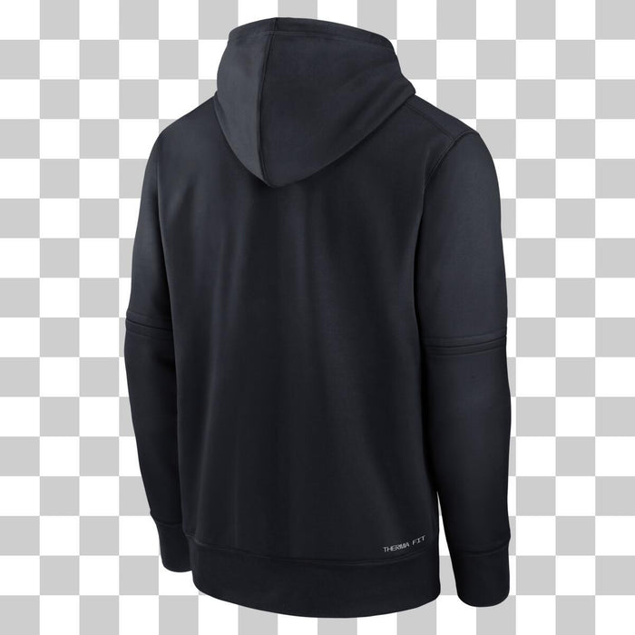 Adult Minnesota Twins Navy Nike 2026 Authentic Collection Therma Fleece Pullover Hoodie - Men's