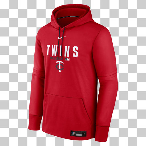 Nike Sweatshirts Adult Minnesota Twins Red Nike 2026 Authentic Collection Therma Fleece Pullover Hoodie - Men's