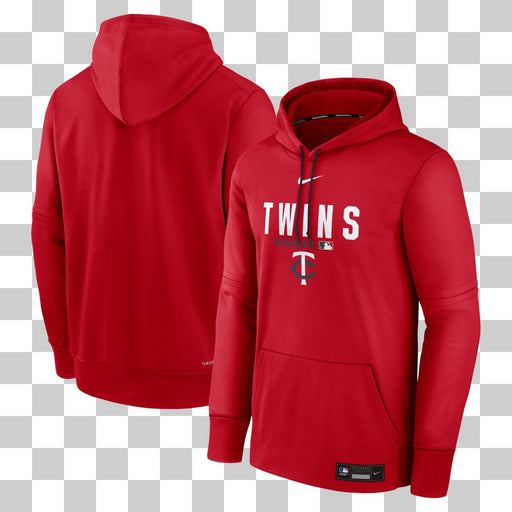 Nike Sweatshirts Adult Minnesota Twins Red Nike 2026 Authentic Collection Therma Fleece Pullover Hoodie - Men's