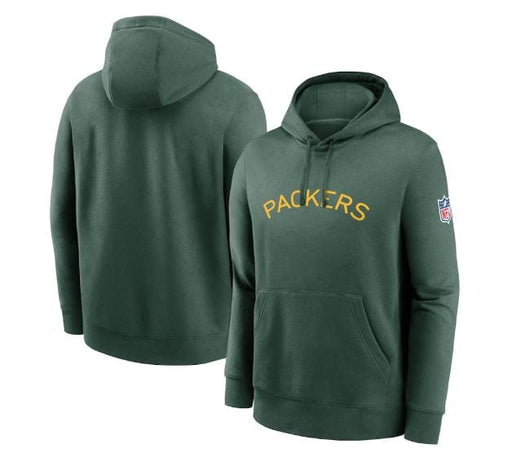 Nike Sweatshirts Men's Green Bay Packers Nike Green 2023 Sideline Club Hooded Sweatshirt