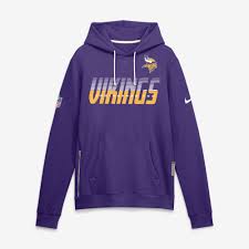 Nike Sweatshirts Men's Nike Purple Minnesota Vikings Sideline Standard Issue Top Prospect Dri-FIT Hoodie