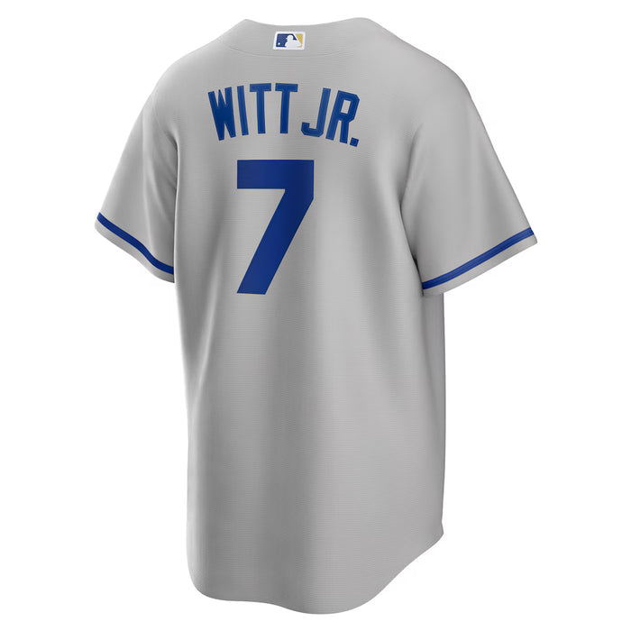 Nike Team Sports, Inc. Jerseys MLB Adult Bobby Witt Jr. Nike Gray Road Replica Player Jersey - Men's