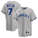Nike Team Sports, Inc. Jerseys MLB Adult Bobby Witt Jr. Nike Gray Road Replica Player Jersey - Men's