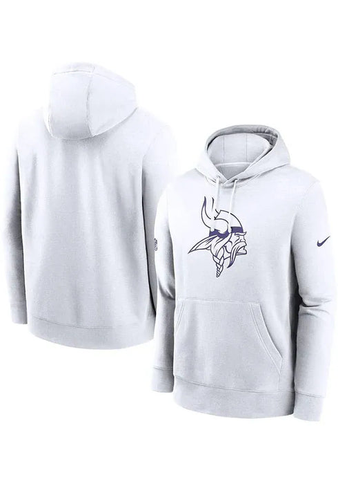 Nike USA Inc. (NFL) Apparel NFL Nike Minnesota Vikings White Winter Warrior Club Fleece Hoodie - Men's