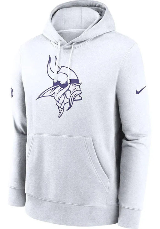 Nike USA Inc. (NFL) Apparel NFL Nike Minnesota Vikings White Winter Warrior Club Fleece Hoodie - Men's