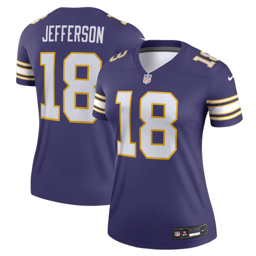 Women's Justin Jefferson Minnesota Vikings Nike Classic Purple Alternate Fan Legend Jersey