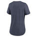 Women's Minnesota Twins Navy Nike Wordmark Arched Team Name Triblend Short Sleeve T-Shirt